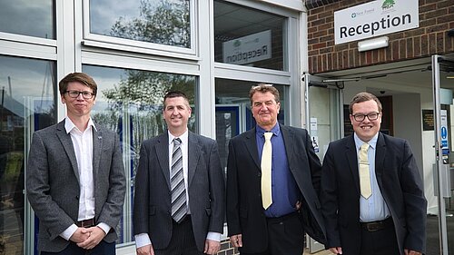 Lib Dem Councillors outside the Town Hall